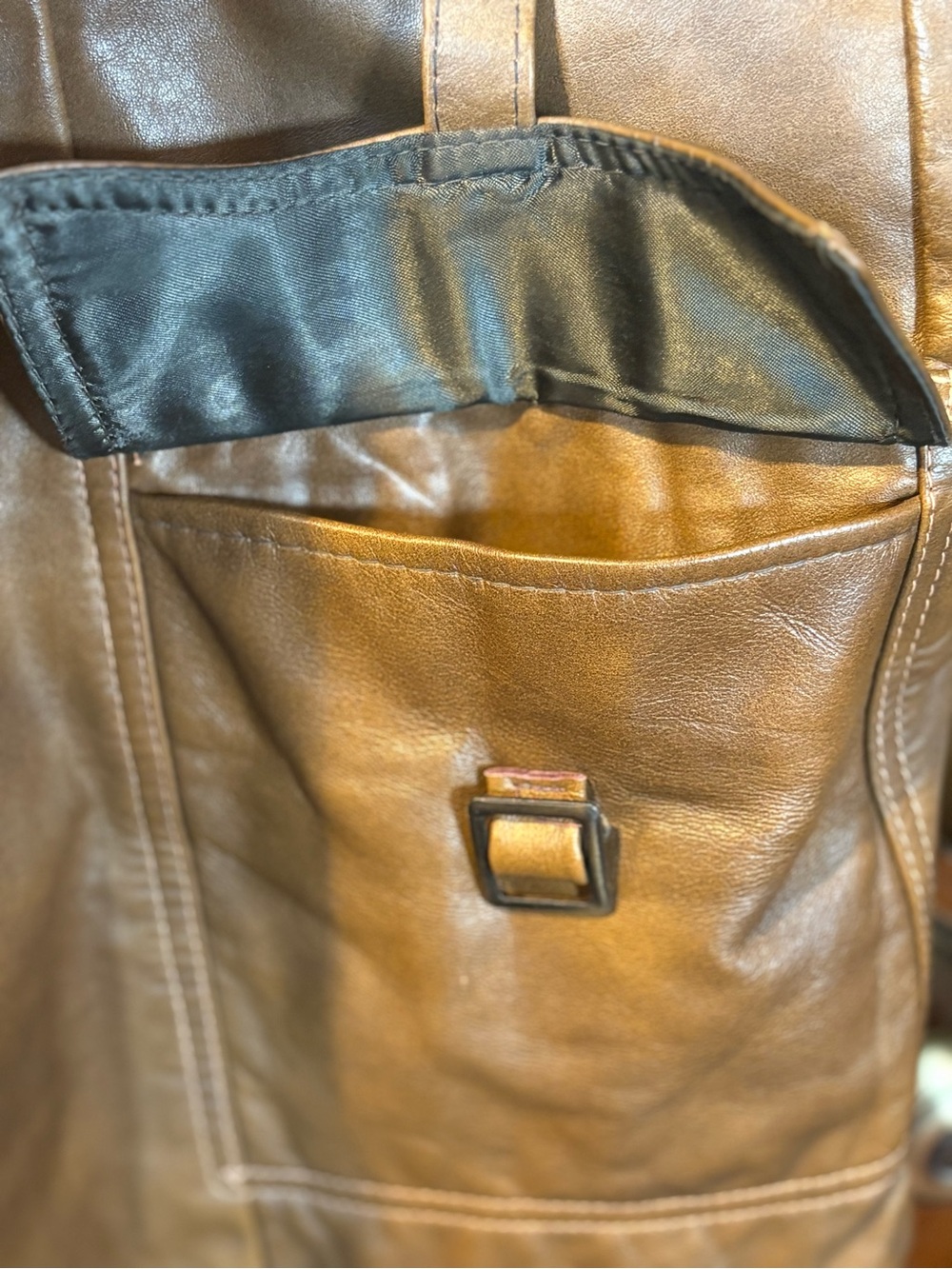 Vintage Brown Leather Field Jacket - Picture 15 of 16